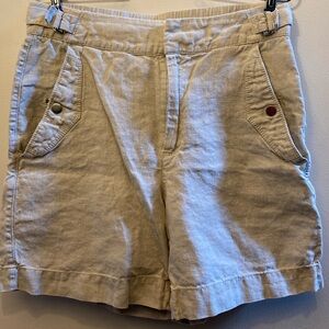 Athleta Voyager 100% Linen Shorts - size 6